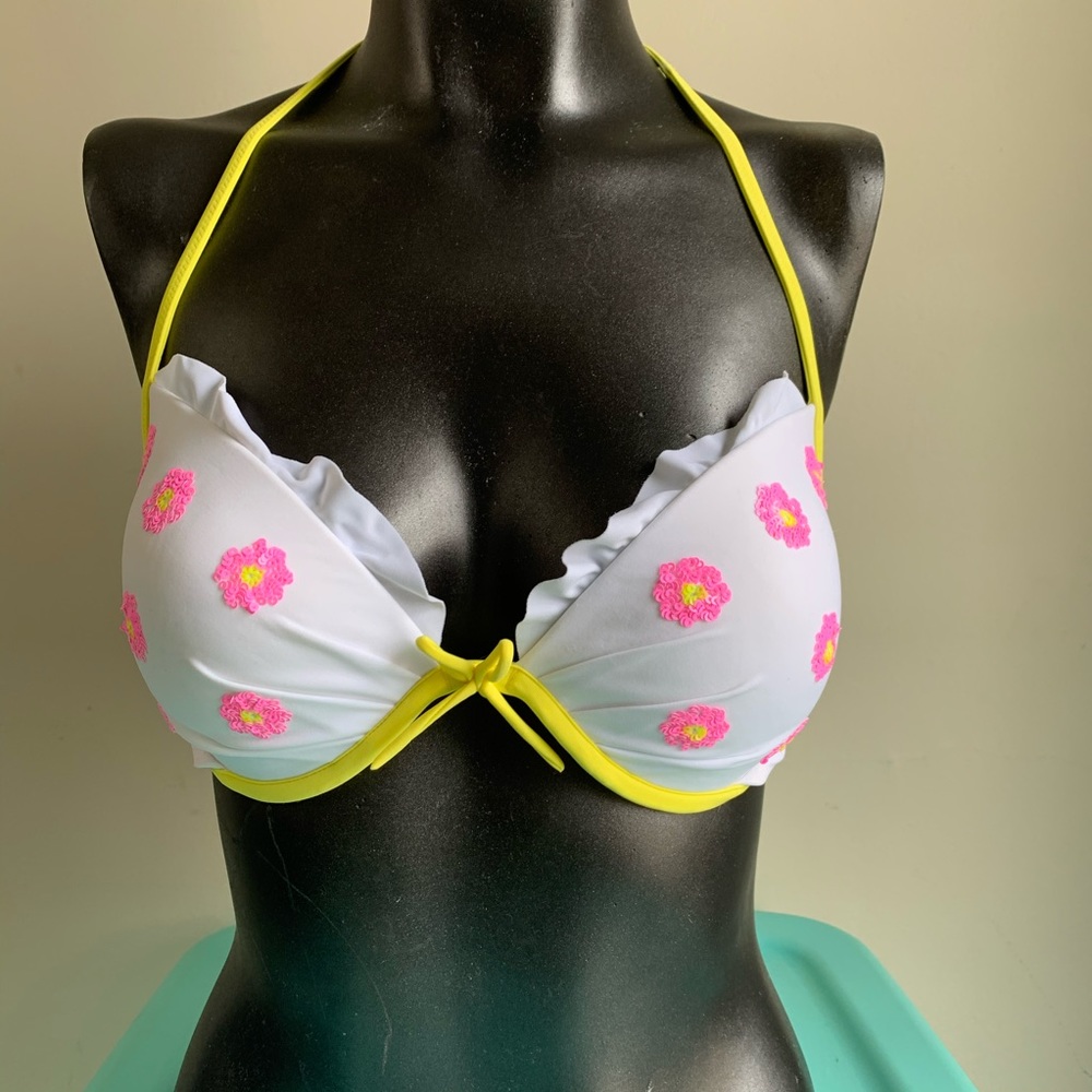 Victorias secret push up daisy swim top